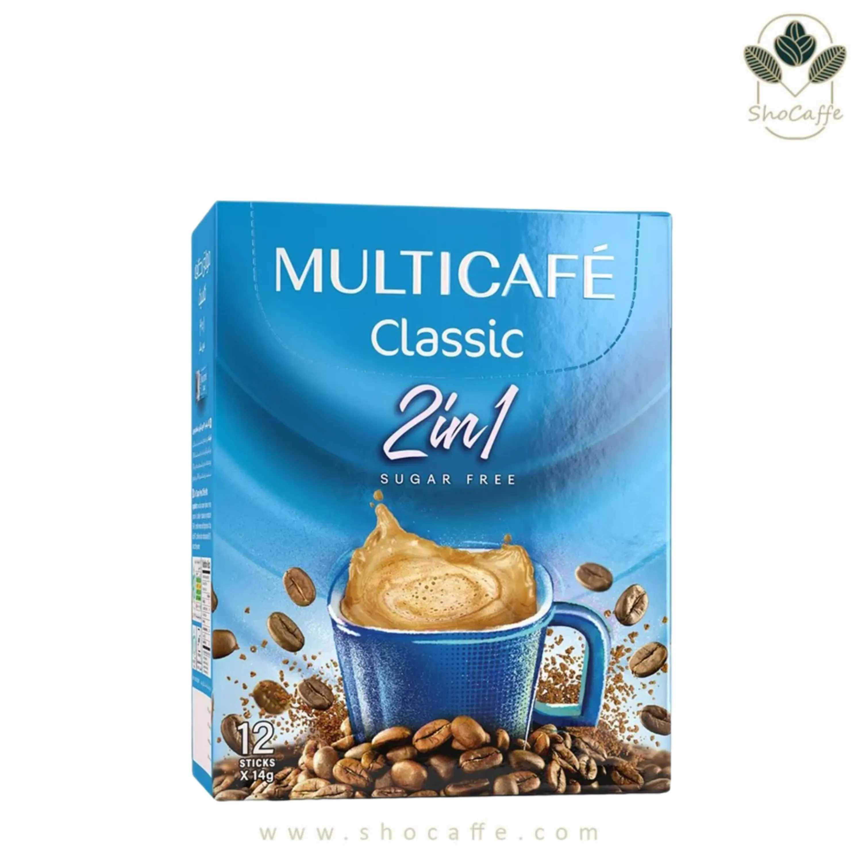 کافی میکس 2 در 1 کلاسیک بدون شکر مولتی کافه Multicafe Classic